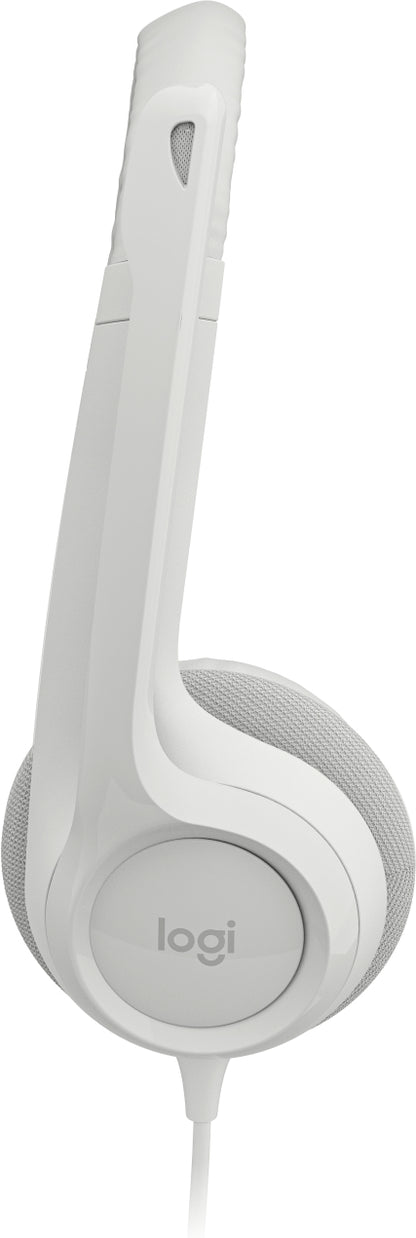 Logitech H390 Wired Headset for PC/Laptop, Off-white - Headset - on-ear - wired - USB-A - off-white Guatemala