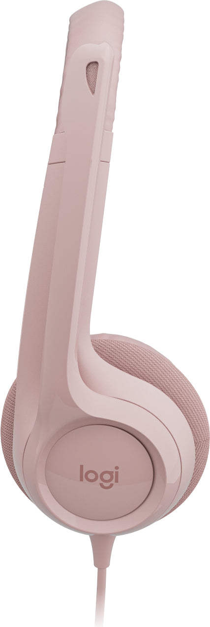 Logitech H390 Wired Headset for PC/Laptop, Rose - Headset - on-ear - wired - USB-A - rose Guatemala