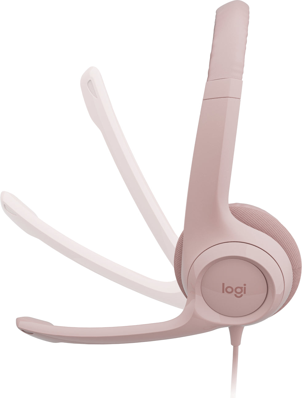 Logitech H390 Wired Headset for PC/Laptop, Rose - Headset - on-ear - wired - USB-A - rose Guatemala