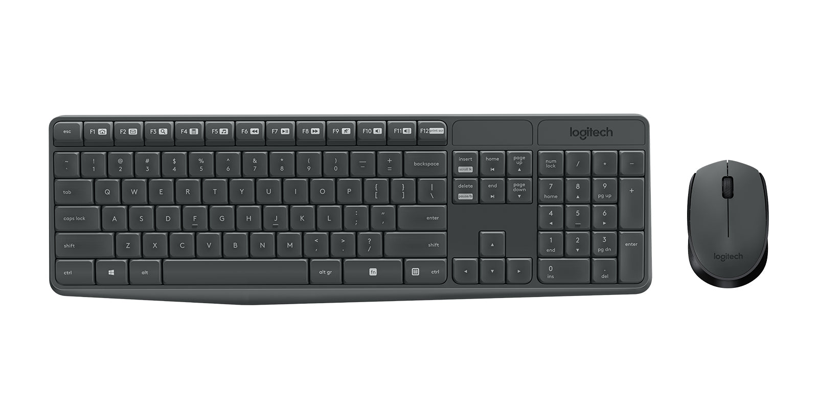 Logitech - Juego de teclado y ratón - MK235 - Español - Inalámbrico - USB - Negro Guatemala
