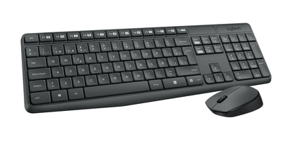 Logitech - Juego de teclado y ratón - MK235 - Español - Inalámbrico - USB - Negro Guatemala