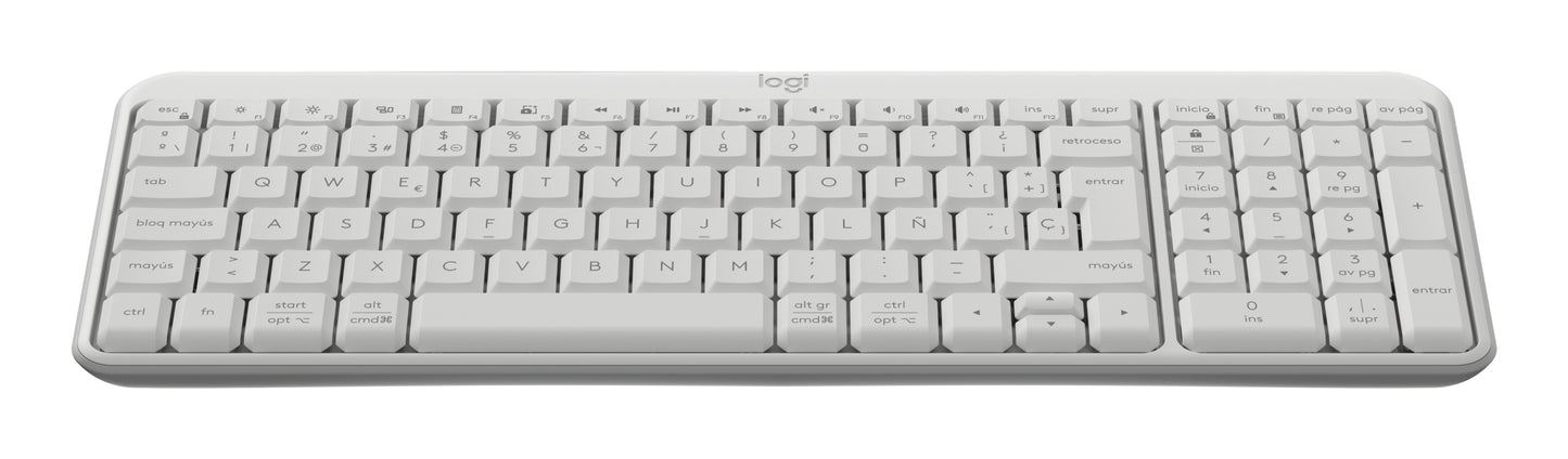 Logitech-K250 Compact Bluetooth Wireless Keyboard - Spanish Off-White Guatemala