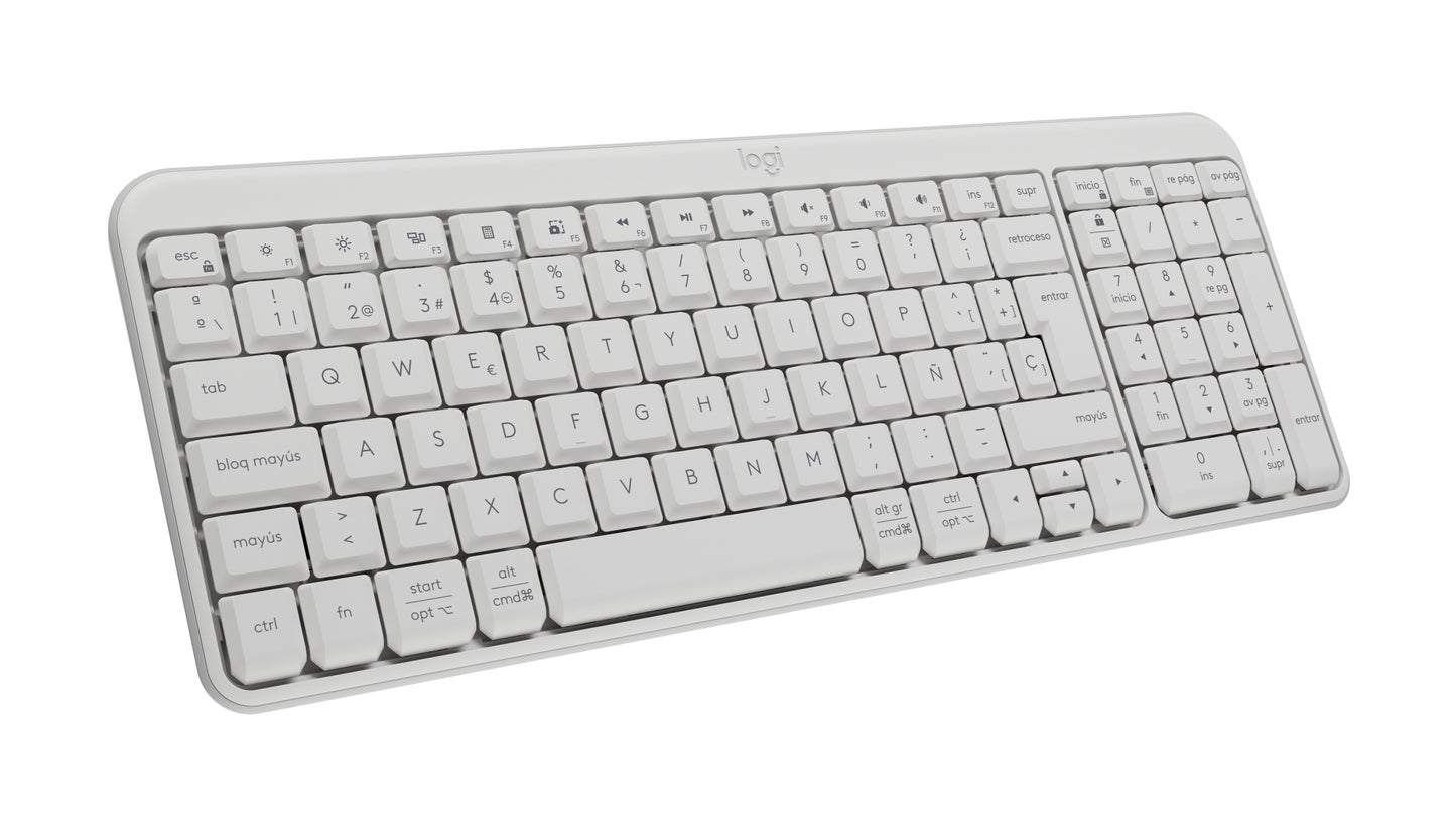 Logitech-K250 Compact Bluetooth Wireless Keyboard - Spanish Off-White Guatemala