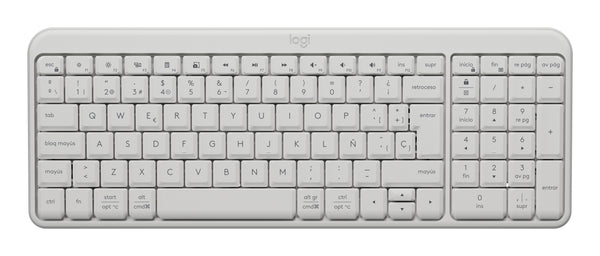 Logitech-K250 Compact Bluetooth Wireless Keyboard - Spanish Off-White Guatemala