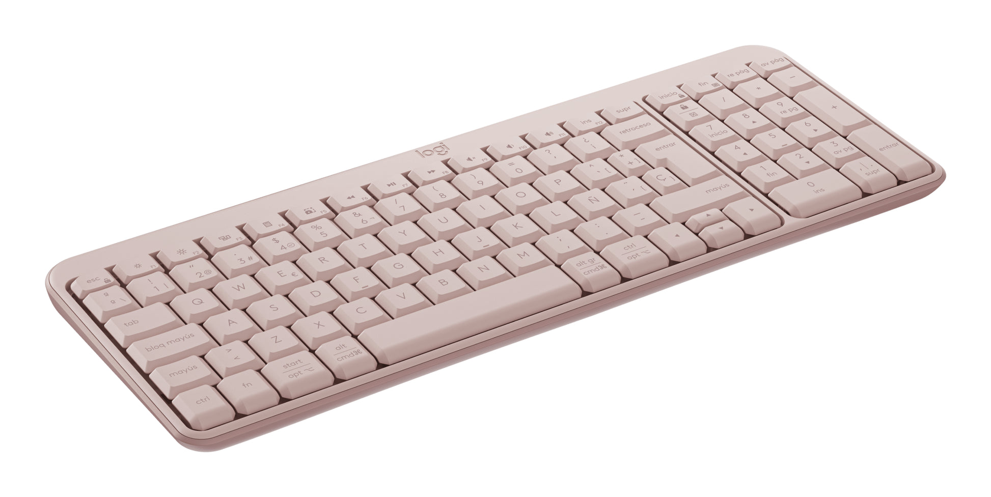 Logitech-K250 Compact Bluetooth Wireless Keyboard - Spanish - Rose Guatemala