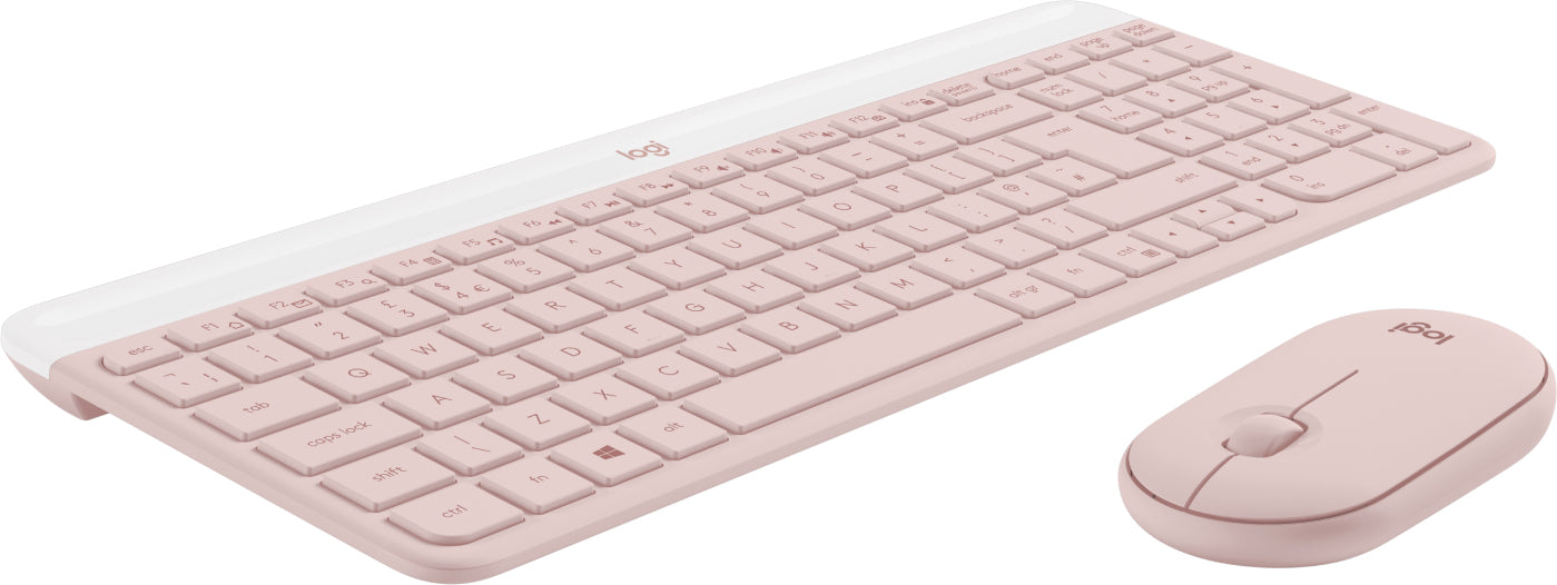 Logitech - Keyboard and mouse set - Spanish - Wireless - Rose Guatemala