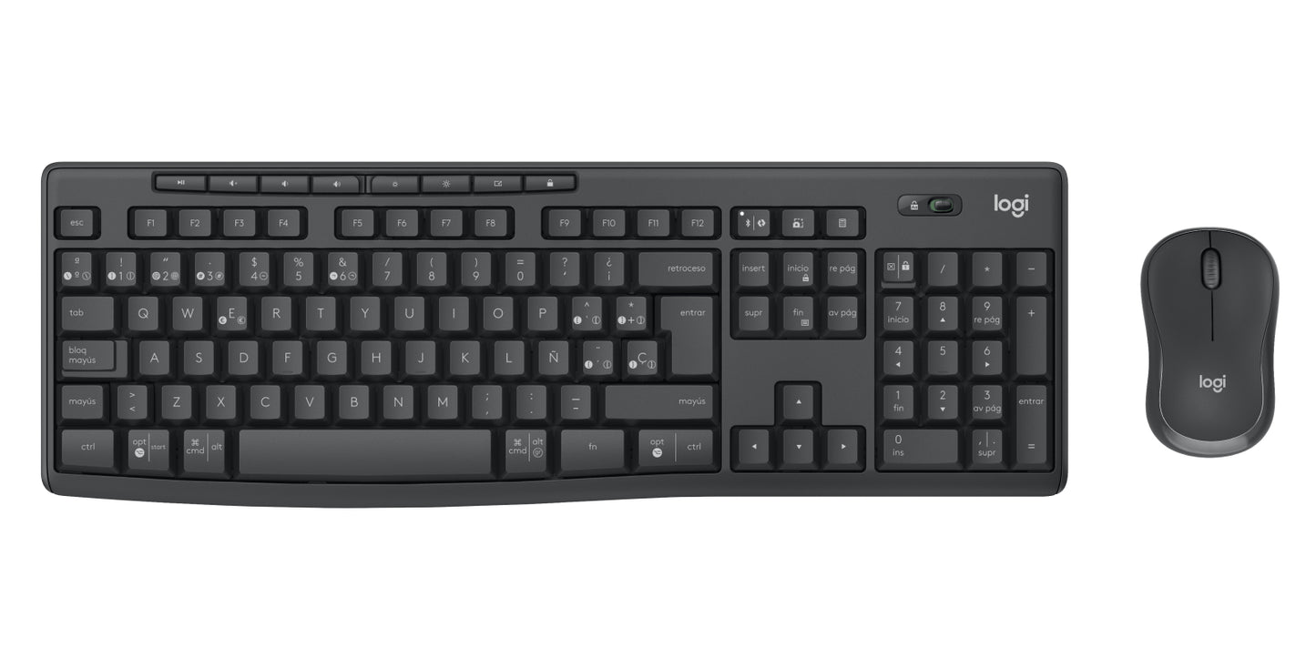 Logitech - Keyboard and mouse set - Wireless - Graphite - MK370 Combo for Business Span Guatemala