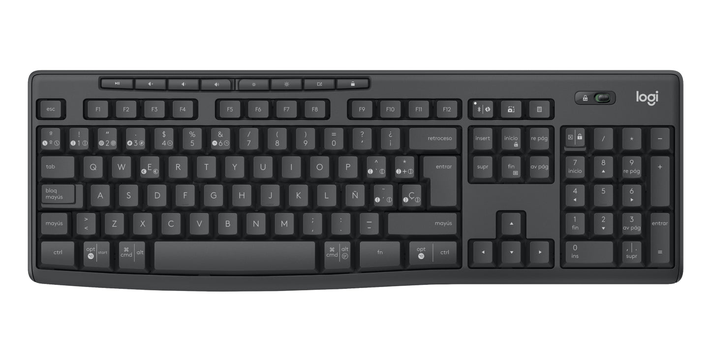 Logitech - Keyboard and mouse set - Wireless - Graphite - MK370 Combo for Business Span Guatemala