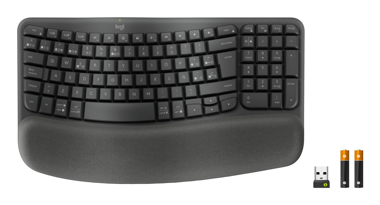 Logitech - Keyboard - Wave keys - Spanish - Graphite Guatemala