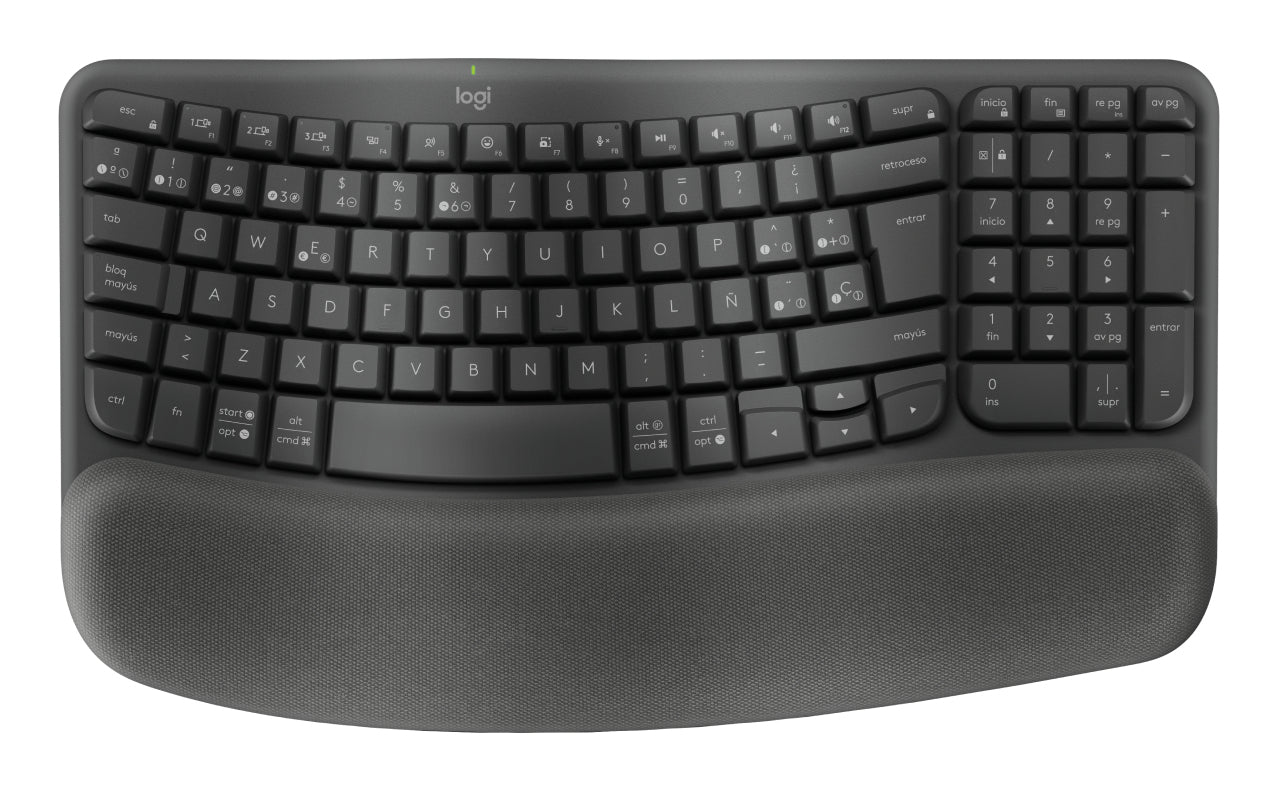 Logitech - Keyboard - Wave keys - Spanish - Graphite Guatemala