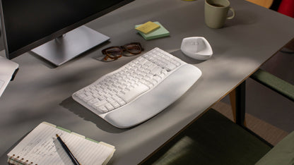 Logitech - Keyboard - Wave keys - Spanish - Off white Guatemala
