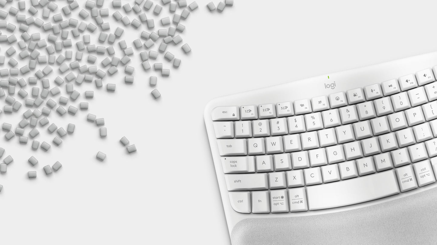 Logitech - Keyboard - Wave keys - Spanish - Off white Guatemala