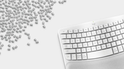 Logitech - Keyboard - Wave keys - Spanish - Off white Guatemala