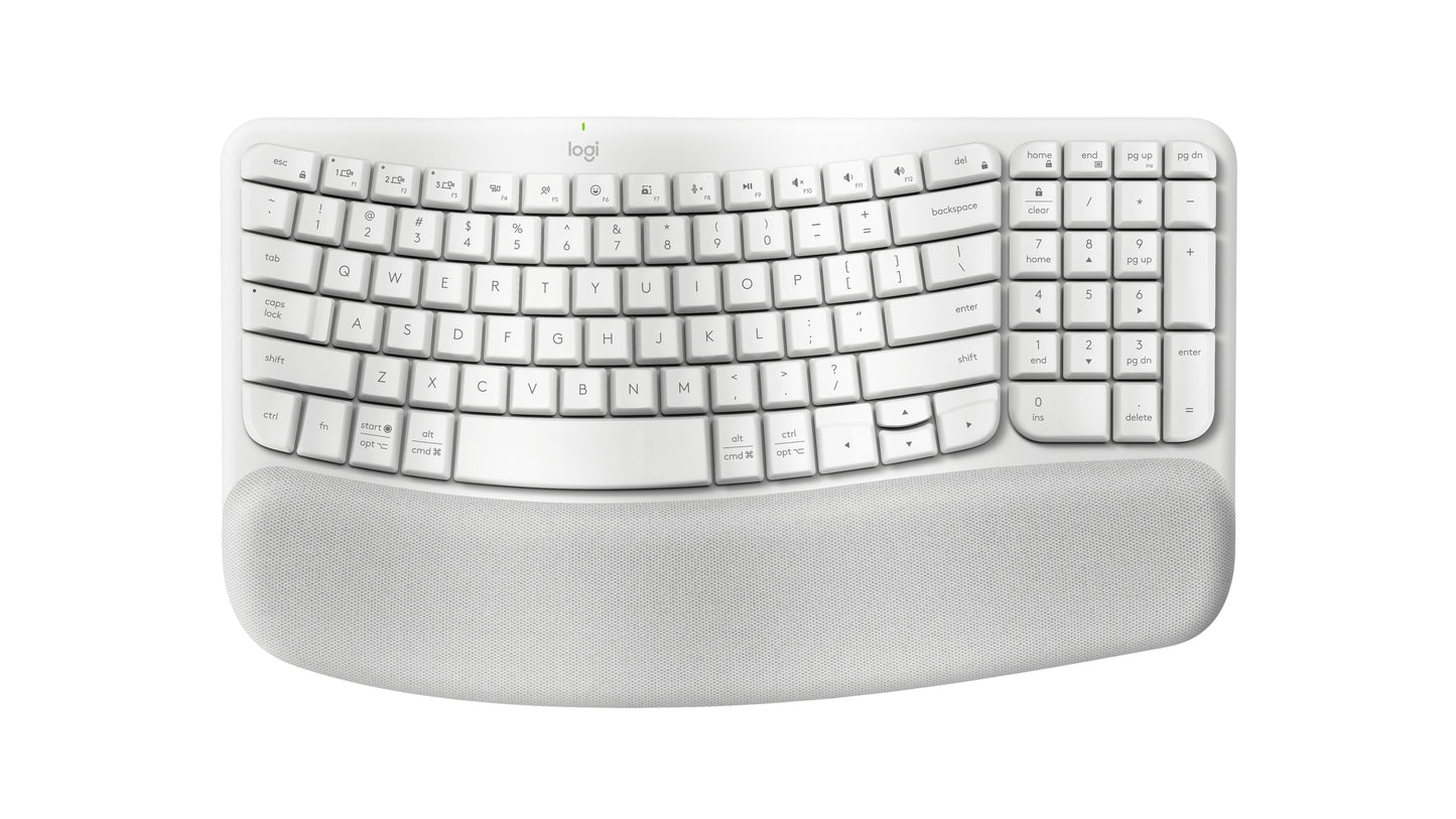 Logitech - Keyboard - Wave keys - Spanish - Off white Guatemala