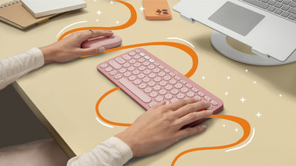 Logitech - Keyboard - Wireless - Rose - Con Bluetooth Guatemala