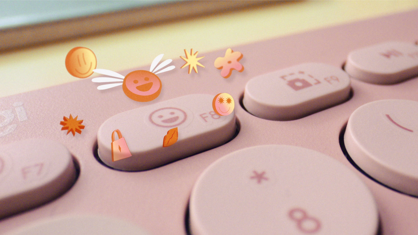 Logitech - Keyboard - Wireless - Rose - Con Bluetooth Guatemala