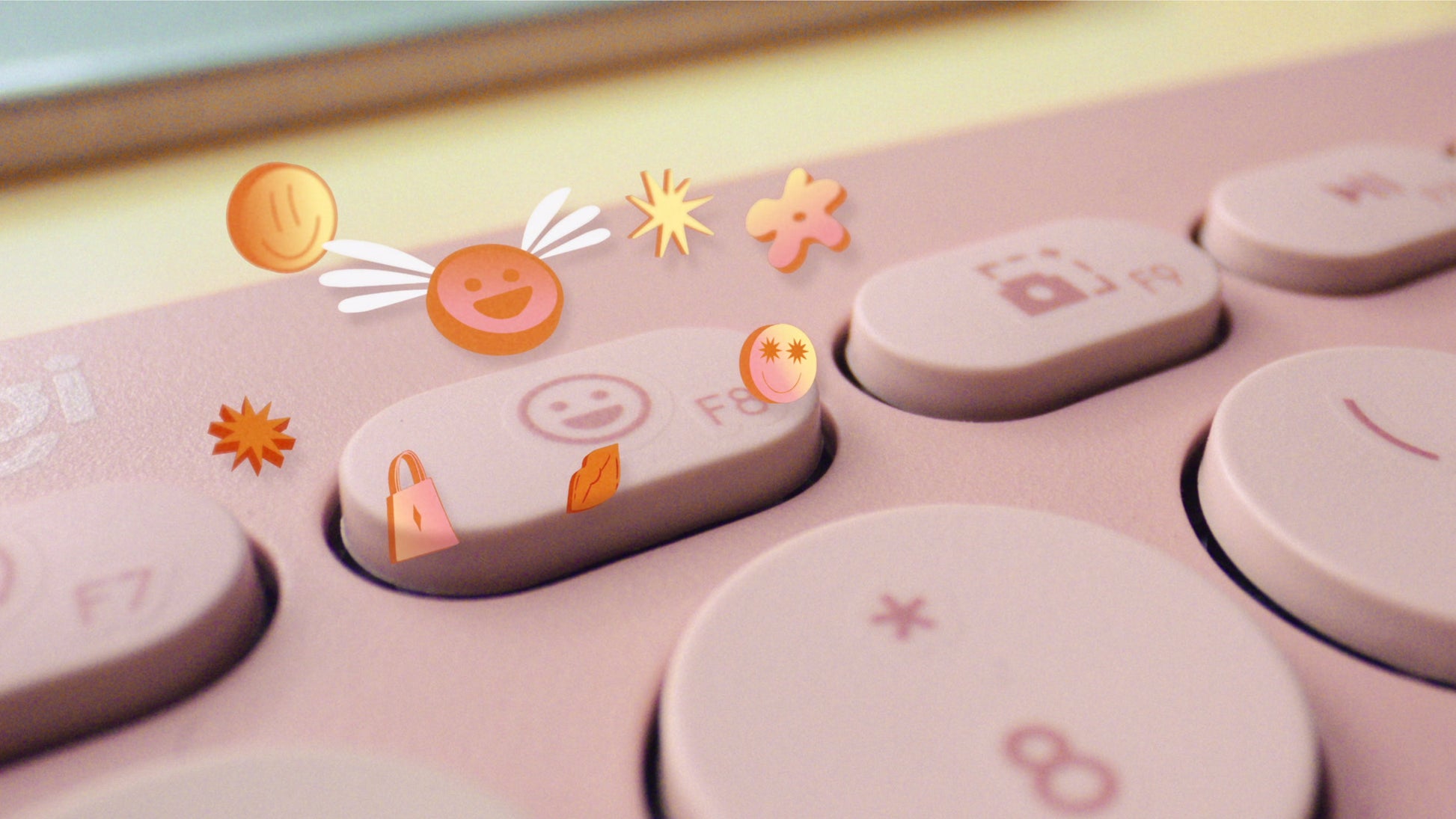 Logitech - Keyboard - Wireless - Rose - Con Bluetooth Guatemala