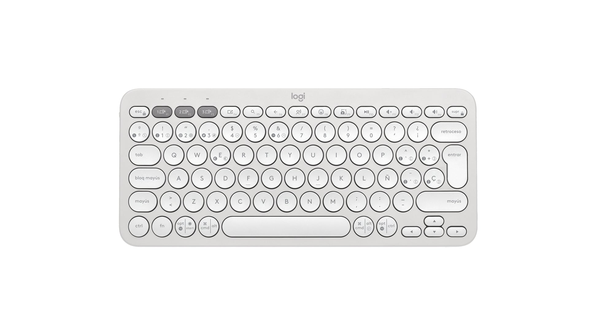 Logitech - Keyboard - Wireless - White Guatemala