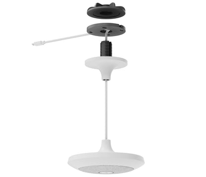 Logitech - Kit de montaje (montaje de techo soporte del micrófono) - para micrófono - blanco - se puede instalar en el techo colgante - para Rally Mic Pod Room Solution Large Guatemala