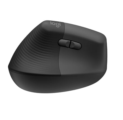 Logitech Lift Left Vertical Ergonomic Mouse - Ratón vertical - ergonómico - zurdo - 6 botones - inalámbrico - 2.4 GHz Bluetooth - receptor de USB Logitech Logi Bolt - grafito Guatemala