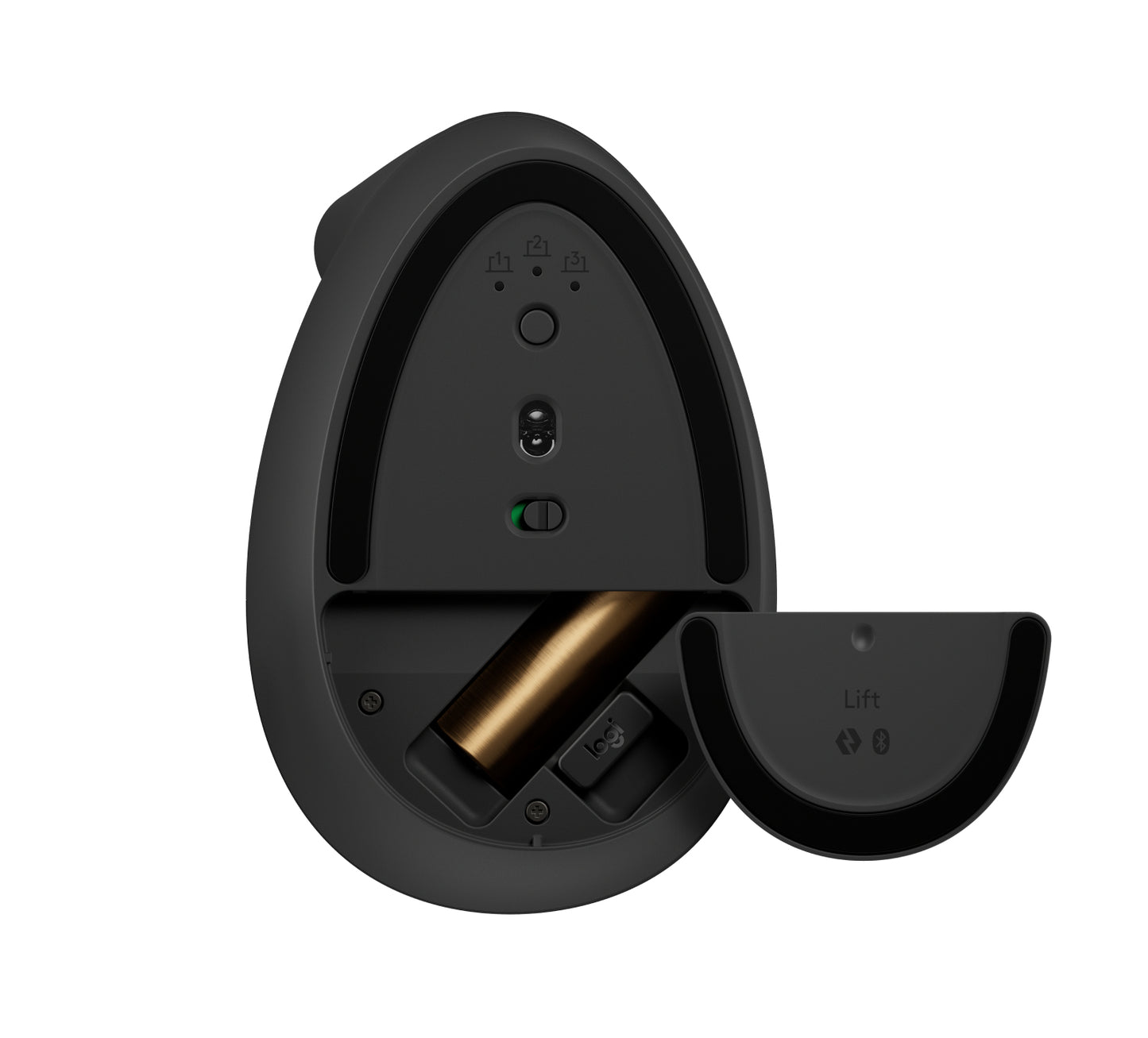 Logitech Lift Left Vertical Ergonomic Mouse - Ratón vertical - ergonómico - zurdo - 6 botones - inalámbrico - 2.4 GHz Bluetooth - receptor de USB Logitech Logi Bolt - grafito Guatemala