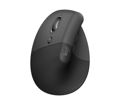 Logitech Lift Left Vertical Ergonomic Mouse - Ratón vertical - ergonómico - zurdo - 6 botones - inalámbrico - 2.4 GHz Bluetooth - receptor de USB Logitech Logi Bolt - grafito Guatemala