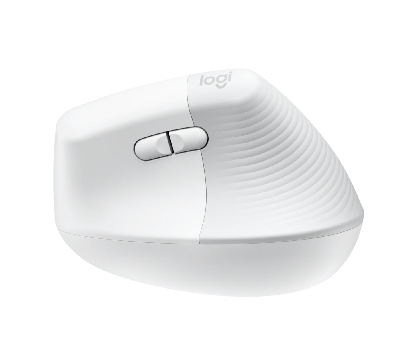 Logitech Lift Vertical Ergonomic Mouse - Ratón vertical - ergonómico - 6 botones - inalámbrico - 2.4 GHz Bluetooth - receptor de USB Logitech Logi Bolt - blanco hueso Guatemala