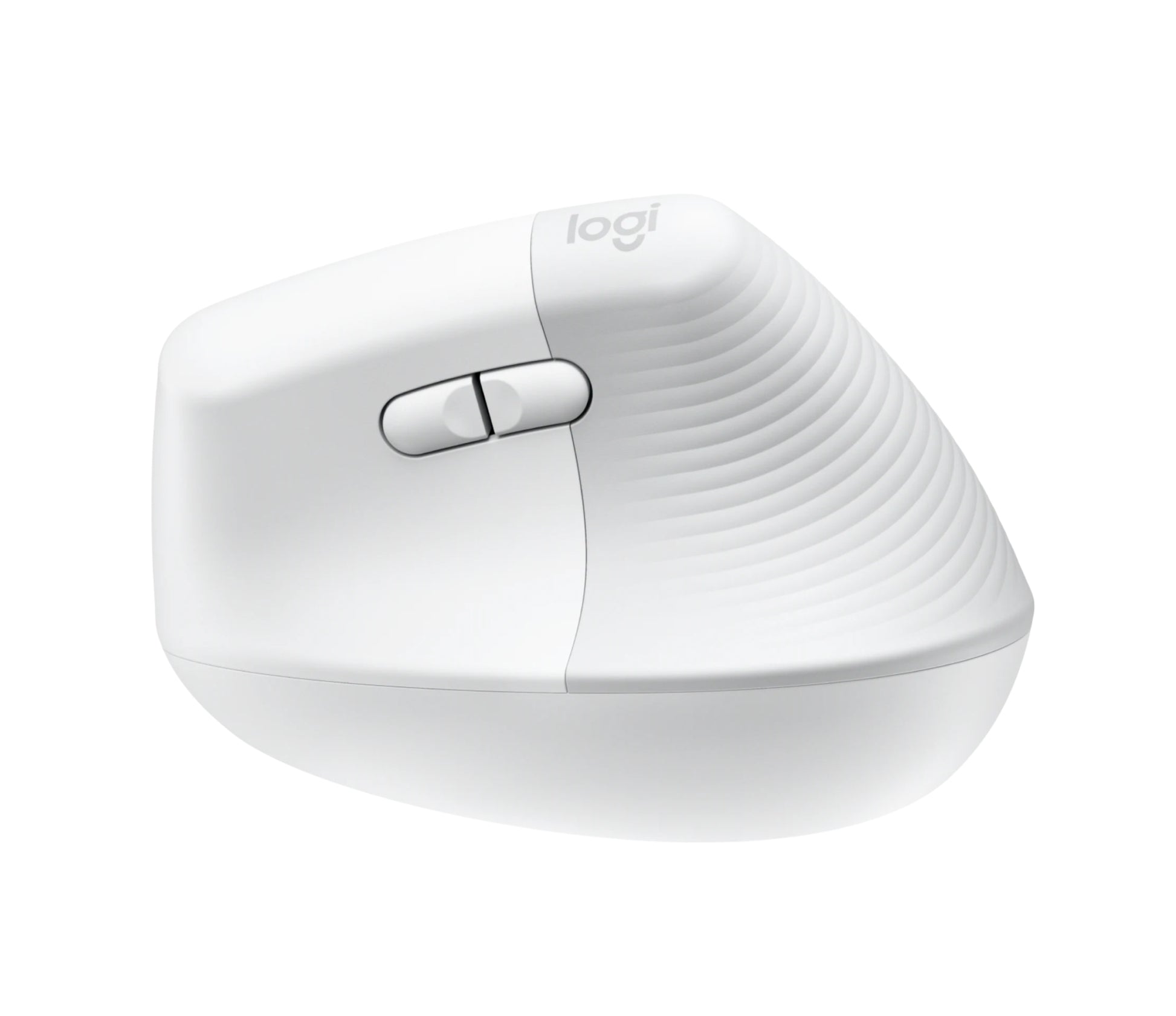 Logitech Lift Vertical Ergonomic Mouse - Ratón vertical - ergonómico - 6 botones - inalámbrico - 2.4 GHz Bluetooth - receptor de USB Logitech Logi Bolt - blanco hueso Guatemala