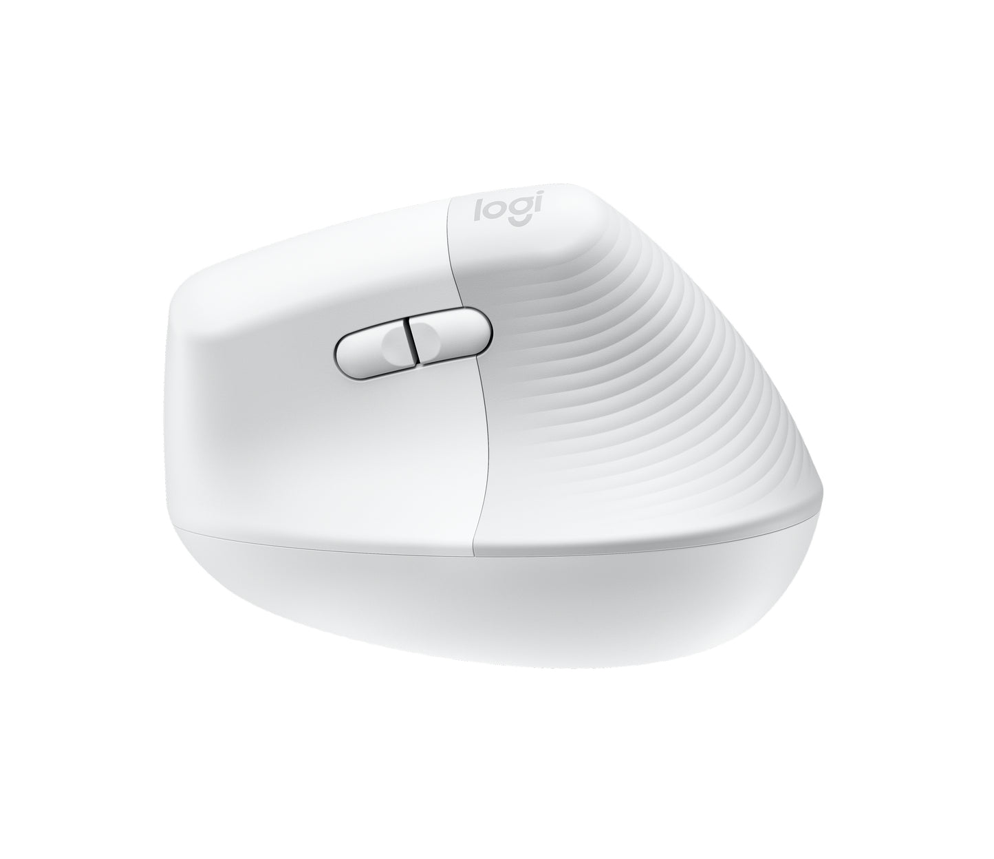 Logitech Lift Vertical Ergonomic Mouse - Ratón vertical - ergonómico - 6 botones - inalámbrico - 2.4 GHz Bluetooth - receptor de USB Logitech Logi Bolt - blanco hueso Guatemala