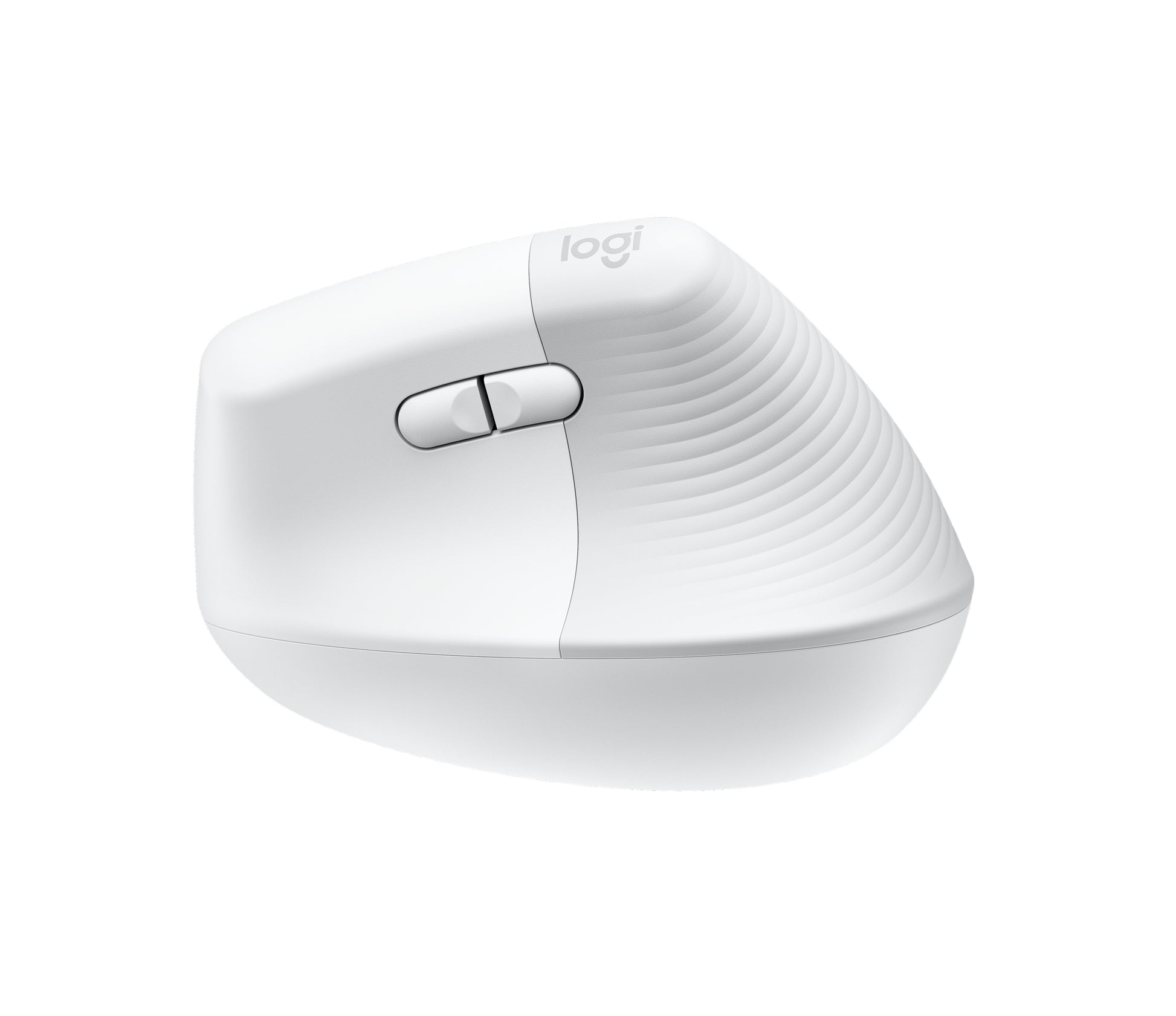 Logitech Lift Vertical Ergonomic Mouse - Ratón vertical - ergonómico - 6 botones - inalámbrico - 2.4 GHz Bluetooth - receptor de USB Logitech Logi Bolt - blanco hueso Guatemala