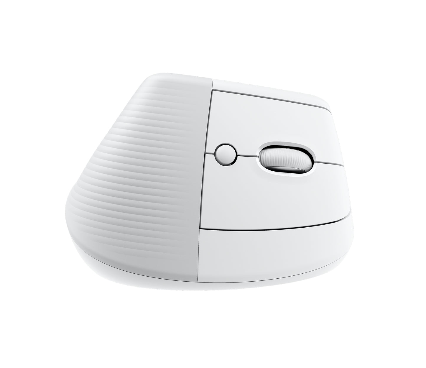 Logitech Lift Vertical Ergonomic Mouse - Ratón vertical - ergonómico - 6 botones - inalámbrico - 2.4 GHz Bluetooth - receptor de USB Logitech Logi Bolt - blanco hueso Guatemala