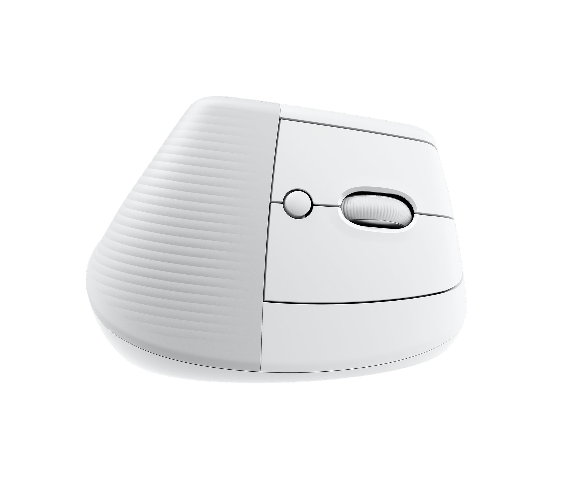 Logitech Lift Vertical Ergonomic Mouse - Ratón vertical - ergonómico - 6 botones - inalámbrico - 2.4 GHz Bluetooth - receptor de USB Logitech Logi Bolt - blanco hueso Guatemala