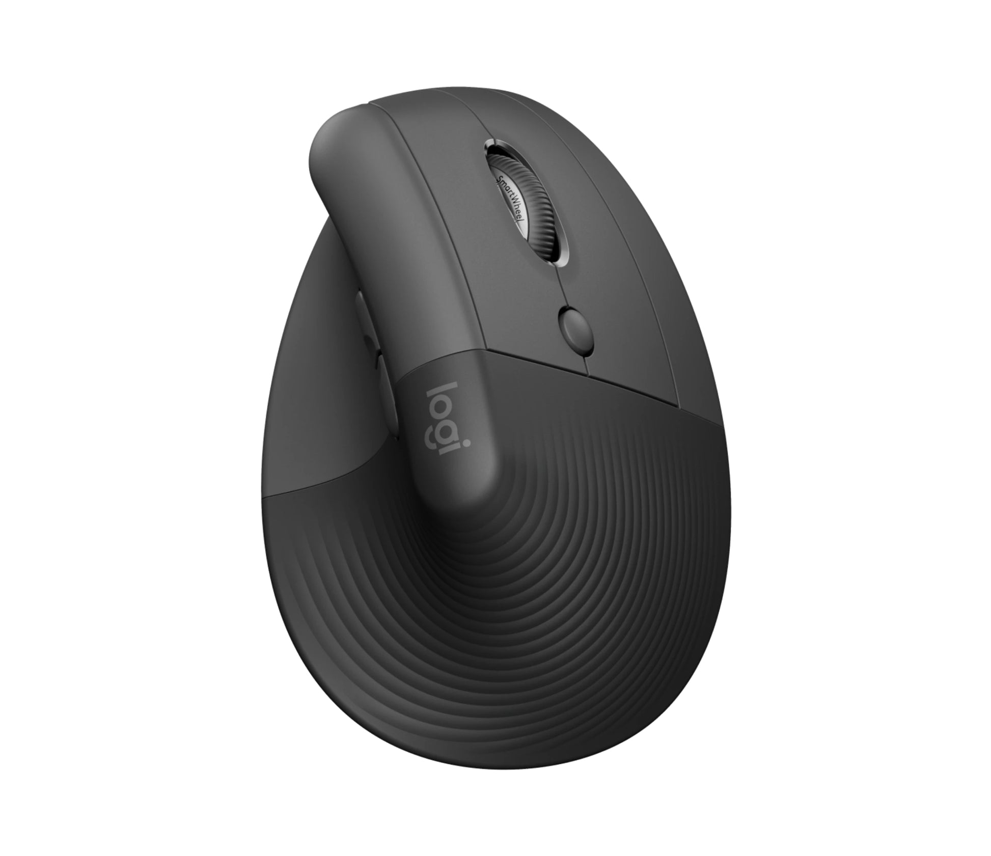 Logitech Lift Vertical Ergonomic Mouse - Ratón vertical - ergonómico - 6 botones - inalámbrico - 2.4 GHz Bluetooth - receptor de USB Logitech Logi Bolt - grafito Guatemala