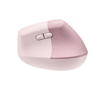 Logitech Lift Vertical Ergonomic Mouse - Ratón vertical - ergonómico - 6 botones - inalámbrico - 2.4 GHz Bluetooth - receptor de USB Logitech Logi Bolt - rosa Guatemala
