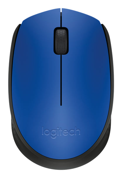 Logitech M170 - Ratón - diestro y zurdo - inalámbrico - 2.4 GHz - receptor inalámbrico USB - azul Guatemala