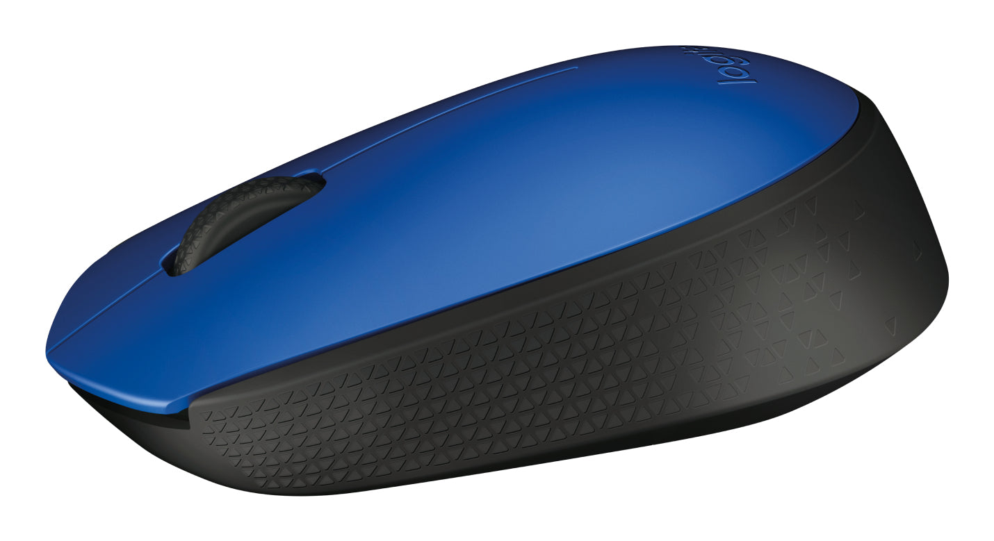 Logitech M170 - Ratón - diestro y zurdo - inalámbrico - 2.4 GHz - receptor inalámbrico USB - azul Guatemala