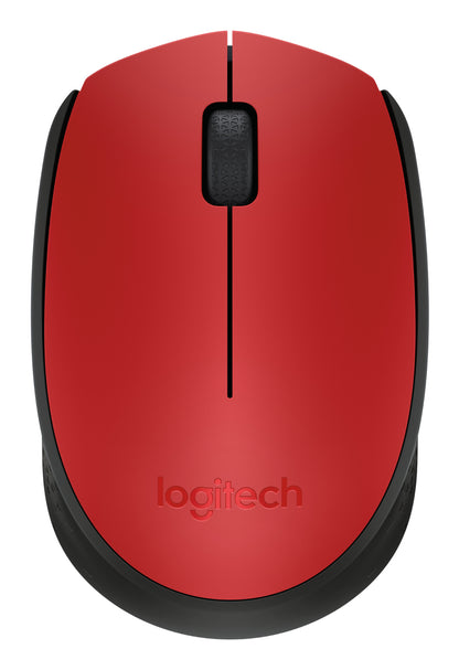Logitech M170 - Ratón - diestro y zurdo - inalámbrico - 2.4 GHz - receptor inalámbrico USB - rojo Guatemala
