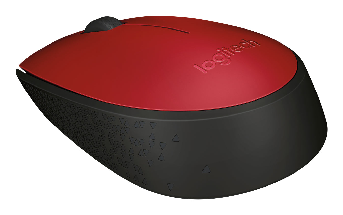 Logitech M170 - Ratón - diestro y zurdo - inalámbrico - 2.4 GHz - receptor inalámbrico USB - rojo Guatemala