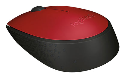 Logitech M170 - Ratón - diestro y zurdo - inalámbrico - 2.4 GHz - receptor inalámbrico USB - rojo Guatemala