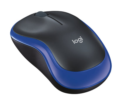 Logitech M185 - Ratón - diestro y zurdo - óptico - inalámbrico - 2.4 GHz - receptor inalámbrico USB - azul Guatemala