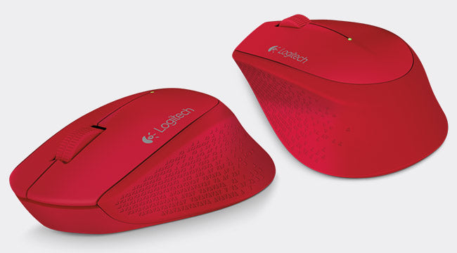 Logitech M280 - Ratón - diestro - óptico - 3 botones - inalámbrico - 2.4 GHz - receptor inalámbrico USB - rojo Guatemala