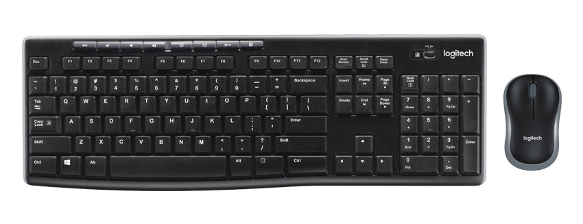 Logitech MK270 Wireless Combo - Juego de teclado y ratón - inalámbrico - 2.4 GHz - inglés - negro Guatemala