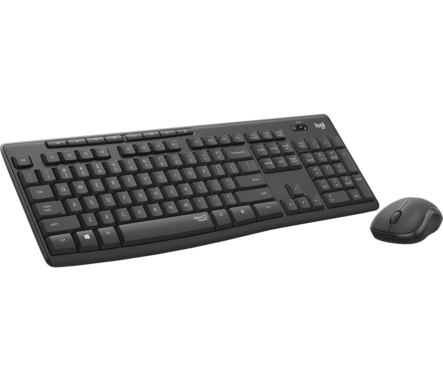 Logitech MK295 Silent - Juego de teclado y ratón - inalámbrico - 2.4 GHz - Black Guatemala