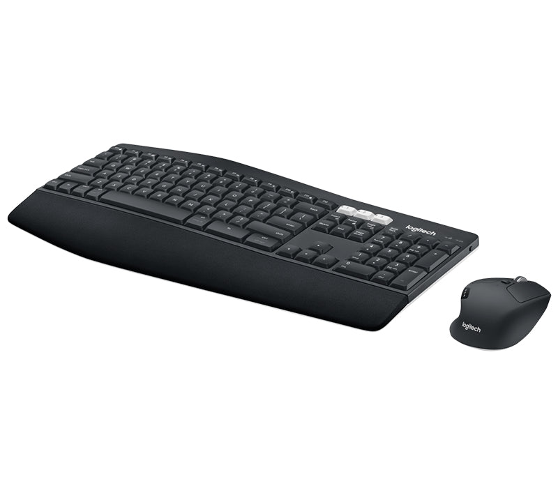 Logitech MK850 - Keyboard and mouse set - Spanish - Wireless - 2.4 GHz - Black Guatemala
