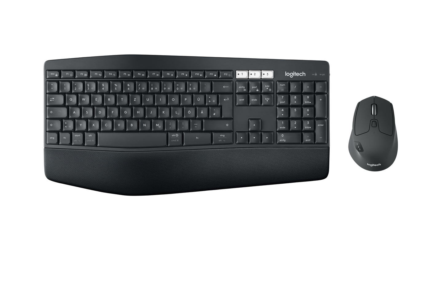 Logitech MK850 - Keyboard and mouse set - Spanish - Wireless - 2.4 GHz - Black Guatemala
