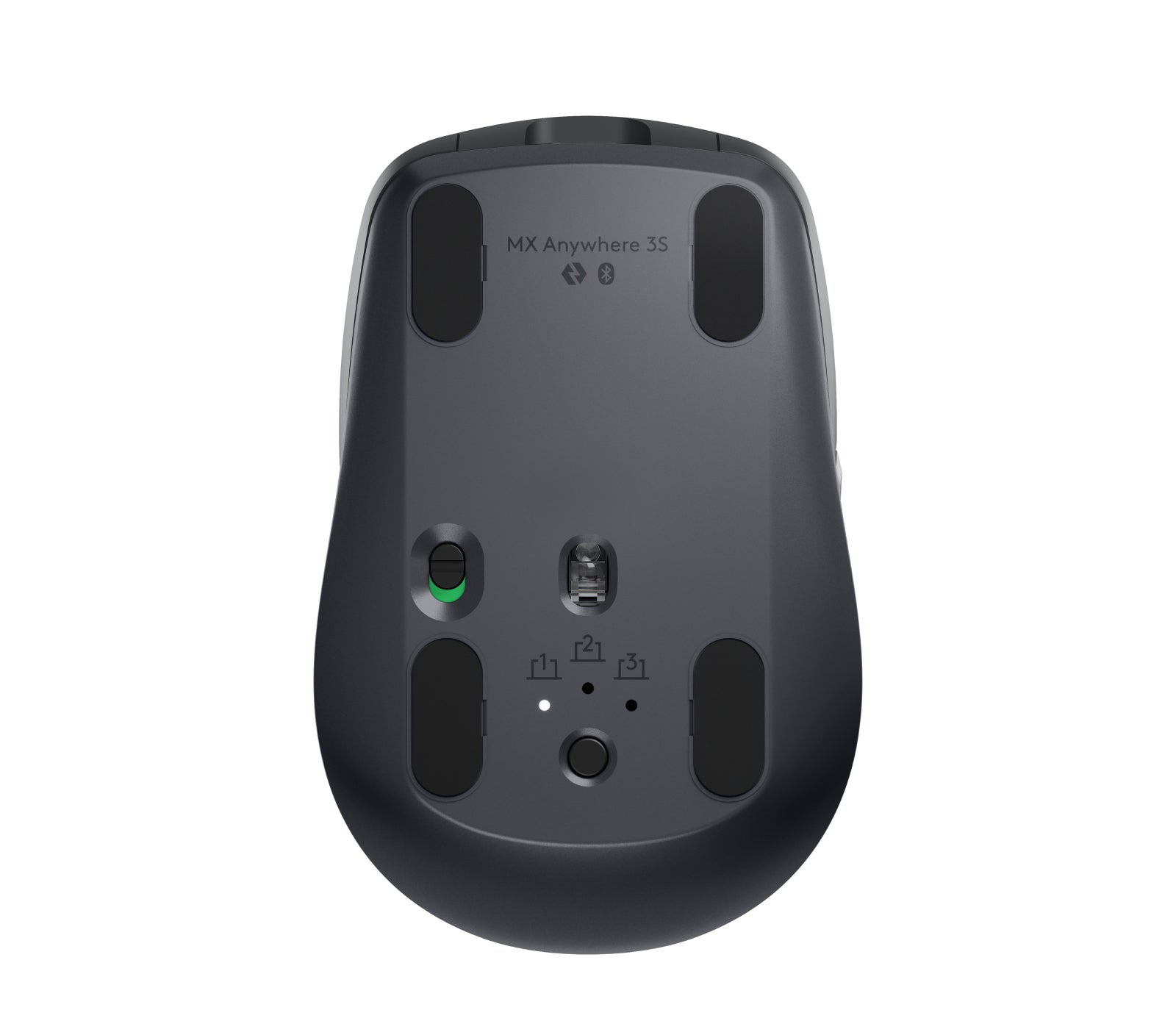 Logitech MX Anywhere 3S - Ratón - óptico - 6 botones - inalámbrico - Bluetooth - receptor de USB Logitech Logi Bolt - grafito Guatemala