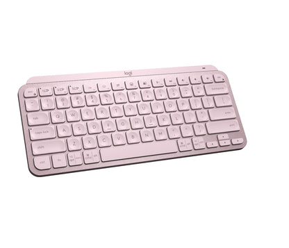 Logitech MX Keys Mini - eclado - Inalámbrico - Español - Bluetooth 5.0 / Bluetooth / 2.4 GHz / USB-C - Ergonomic Design - Rosa Guatemala