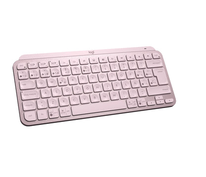 Logitech MX Keys Mini - eclado - Inalámbrico - Español - Bluetooth 5.0 / Bluetooth / 2.4 GHz / USB-C - Ergonomic Design - Rosa Guatemala