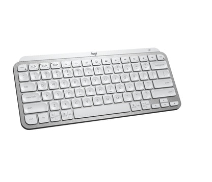 Logitech MX Keys Mini - Teclado - Inalámbrico - Español - USB / Bluetooth 5.0 / Bluetooth - Ergonomic Design - Gris pálido Guatemala