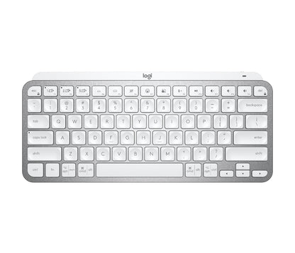 Logitech MX Keys Mini - Teclado - Inalámbrico - Español - USB / Bluetooth 5.0 / Bluetooth - Ergonomic Design - Gris pálido Guatemala